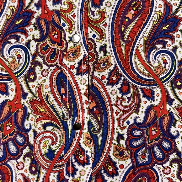 Liz Claiborne Women’s Multi Color Gorgeous Design Top Medium - Picture 3 of 7